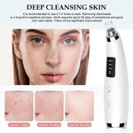 Person using Flymooo blackhead suction tool on nose