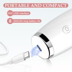 Flymooo white cordless pore vacuum charging port