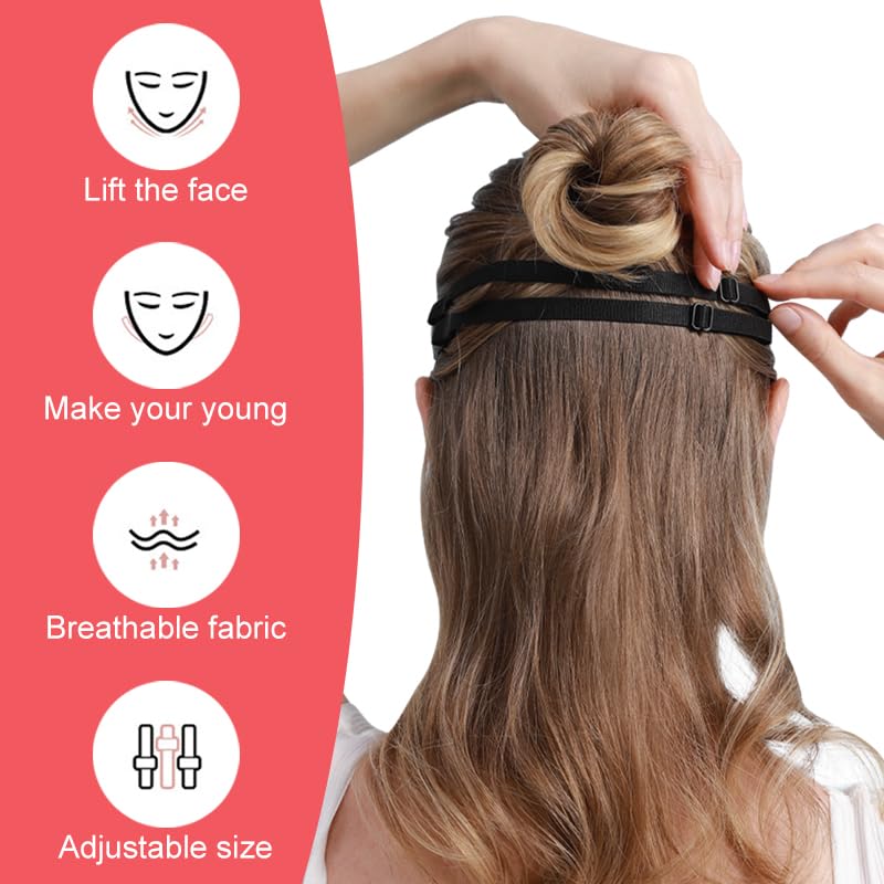 Reusable facial lifting bands for wrinkle reduction