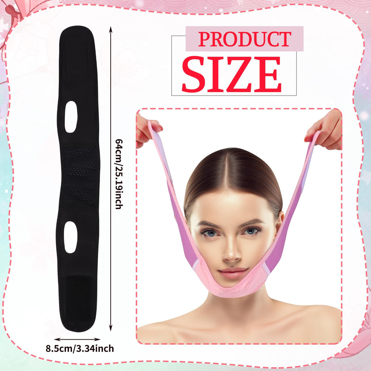 Inocean reusable face lifting mask packaging and accessories