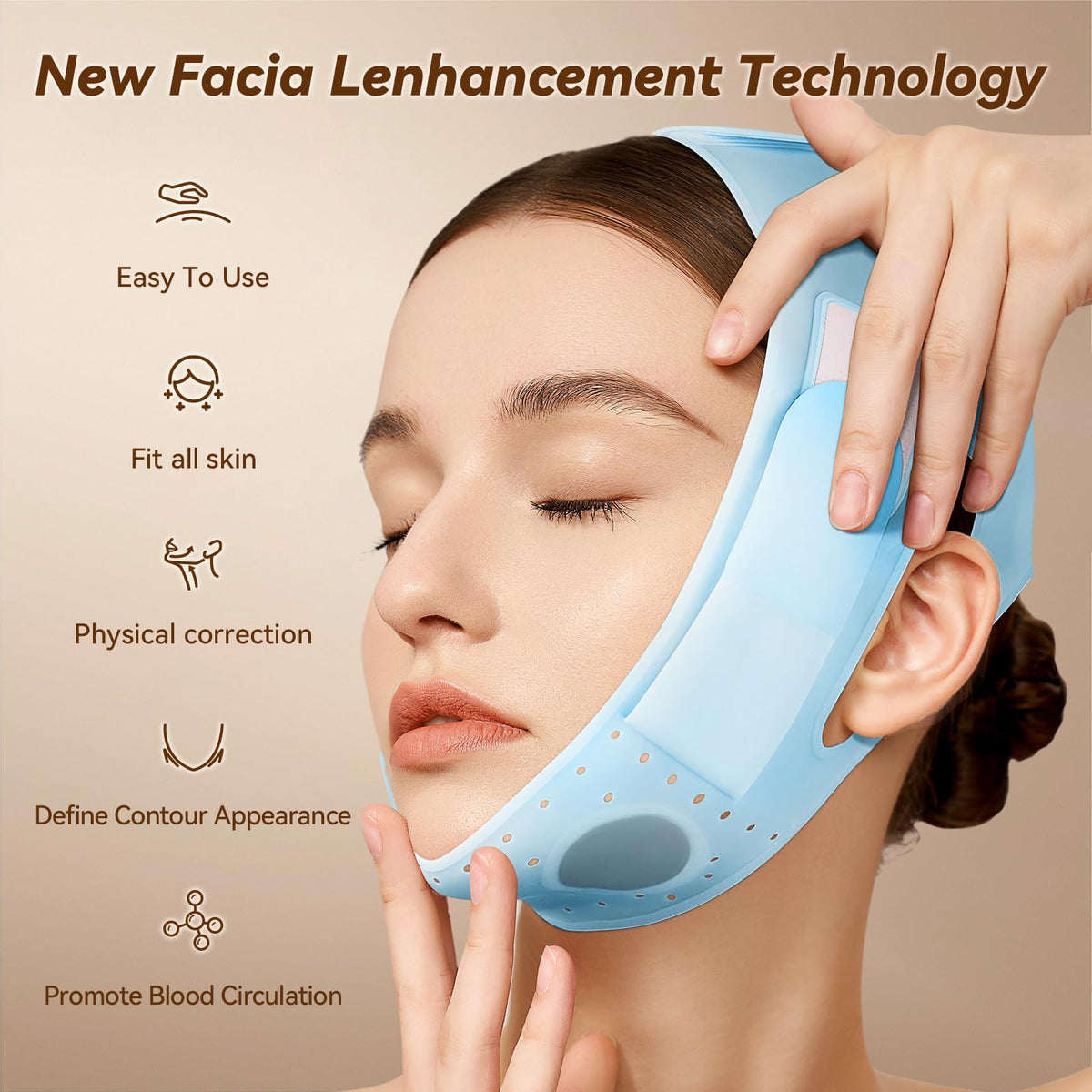 Detailed view of 100% food grade silicone chin strap material