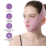 Side profile view of Thxco chin lifting strap