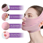 Breathable fabric detail of THXCO double chin reducer