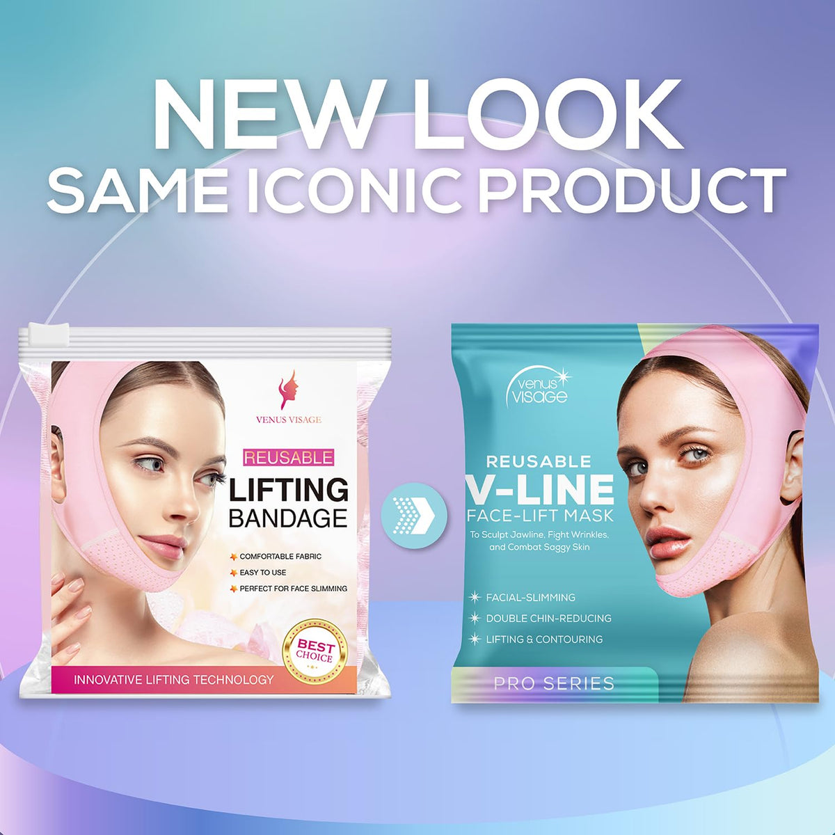 Venus Visage facial slimming strap flat lay view