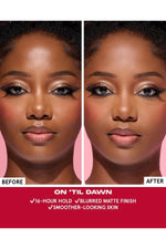 Travel size 1 ounce canister of One Size On Til Dawn setting spray