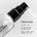 The Inkey List Hydro-Surge Dewy Face Mist bottle with spray nozzle