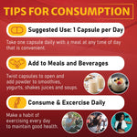 Side view of Papnami joint and body management capsules showing supplement facts panel