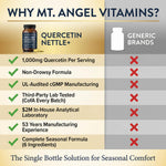 Mt. Angel Vitamins Quercetin Nettle natural seasonal support