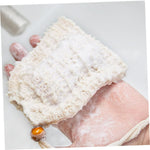 ExxyDirect mesh pouch producing rich bubbles and lather for deep body cleansing.