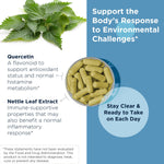Side view of Designs For Health 90 vegan capsules bottle