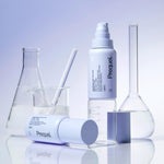 Lifestyle shot of Prequel facial cleanser spray on vanity