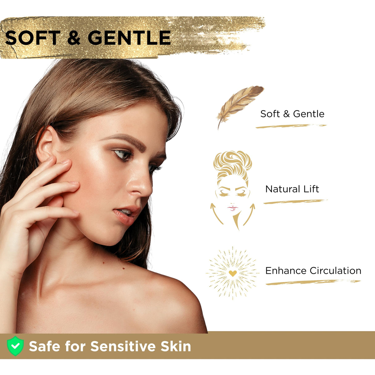 Icon Patch facial sculpting tool alongside authentic skincare oils showcasing enhanced absorption routine.