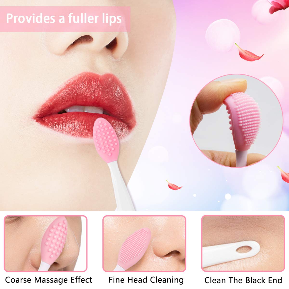 Namgznso soft manual facial cleansing pad with flexible silicone bristles for deep pore cleaning and blackhead removal