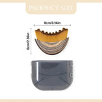 Xfopz dry brushing face massager showcasing the soft half-moon bristle arrangement