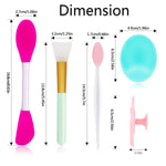Authentic imported Namgznso multi functional five piece facial exfoliation and cleansing brush set details