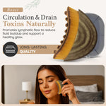 Using the Ket Wubz lymphatic drainage brush on cheekbones
