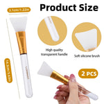 LORMAY cosmetic tools applying a smooth layer of clay mask on facial skin