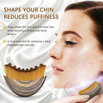 Compact two piece facial contouring and tension relief massage accessory