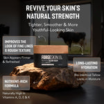 Forge Skin wrinkle defense balm for fine lines and dark circles under eyes close up