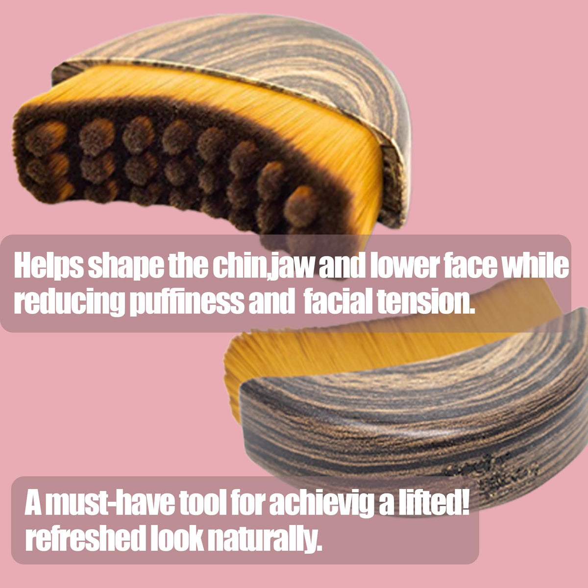 Bristles of the ZAZKHC facial massage brush highlighting the ultra soft and durable fiber texture.