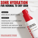 Thayers milky moisturizer red pump detail