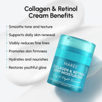 MAREE retinol face cream ingredients label and directions view