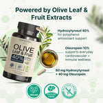 Close up view of VINATURA antioxidant formula showcasing ingredients including olive fruit extract and black seed oil.
