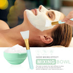 Side view of the durable green silicone mixing bowl showing its flexible and crack resistant construction