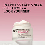 No7 Restore and Renew SPF thirty day cream jar for mature skin care