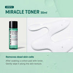 Texture preview of the clarifying toner and soothing serum from the imported K-beauty starter regimen.