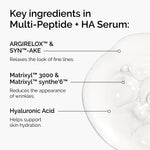 The Ordinary Multi Peptide plus Hyaluronic Acid Serum bottle from the age support kit