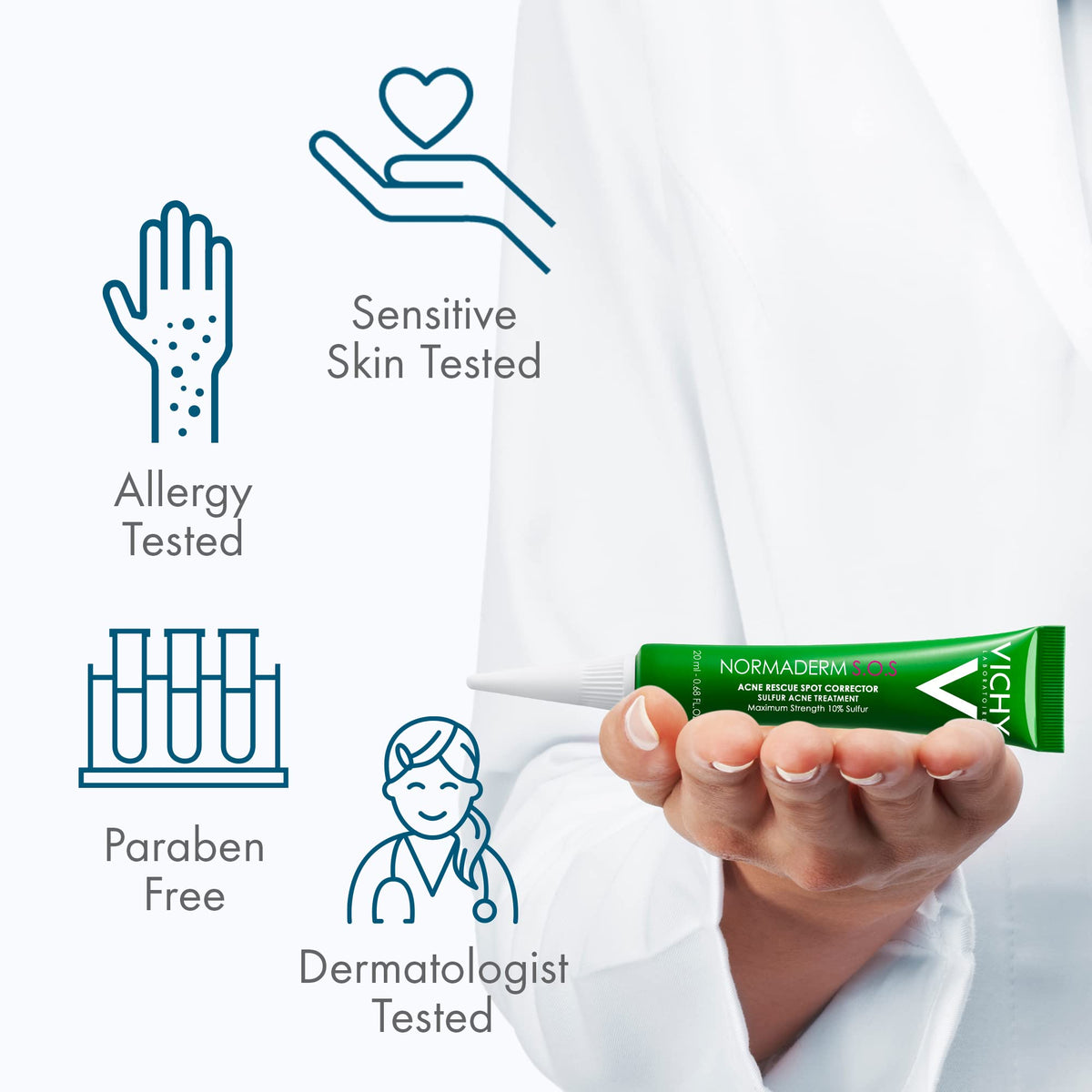 Vichy Normaderm acne rescue treatment for sensitive skin types