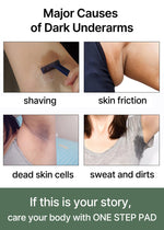 Celimax exfoliating body toner pad being held to show the textured side for underarm brightening