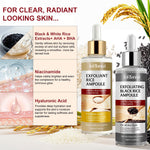 OEDPMFYL exfoliating face and body scrub serum application instructions graphic
