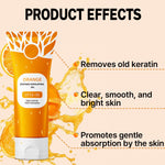 Qixfyze gentle dead skin remover gel back label showing usage instructions
