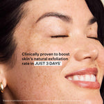 Texturized exfoliating face pads containing AHA BHA and PHA