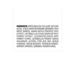 Back label of Peter Thomas Roth FIRMx peeling gel showing ingredients.