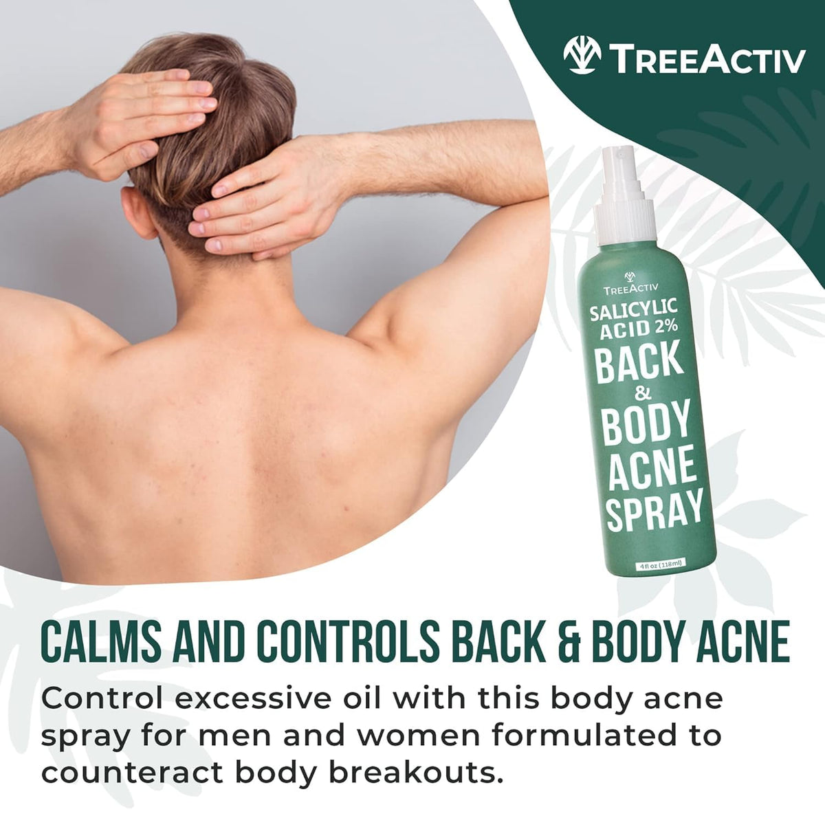 TreeActiv authentic USA imported skincare spray bottle for men and women.