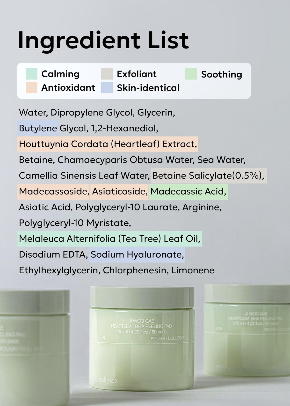 Close up of a single Celimax dual-action exfoliating pad illustrating the moisture-rich embossed texture.