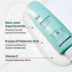Low irritation skin smoothing peeling gel application on face