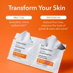 Dr Dennis Gross daily peel two step packets displayed clearly for skin texture treatment.