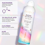 Pacifica vegan and cruelty free body acne spray ingredient list view