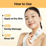 Texture view of the Manyo cellulose peeling gel for smooth and radiant skin.