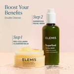 Dropy India Elemis Superfood facial wash product label detail