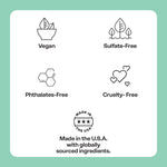 Back label of Mario Badescu Enzyme Cleansing Gel with details