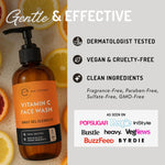 Texture of Eve Hansen Vitamin C gentle facial gel cleanser