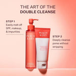 Peach and Lily gentle gel cleanser application demonstration