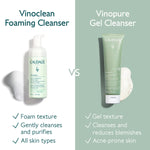Vegan and natural skincare Caudalie gel cleanser close up