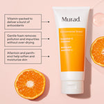Murad Essential-C foaming gel cleanser packaging details