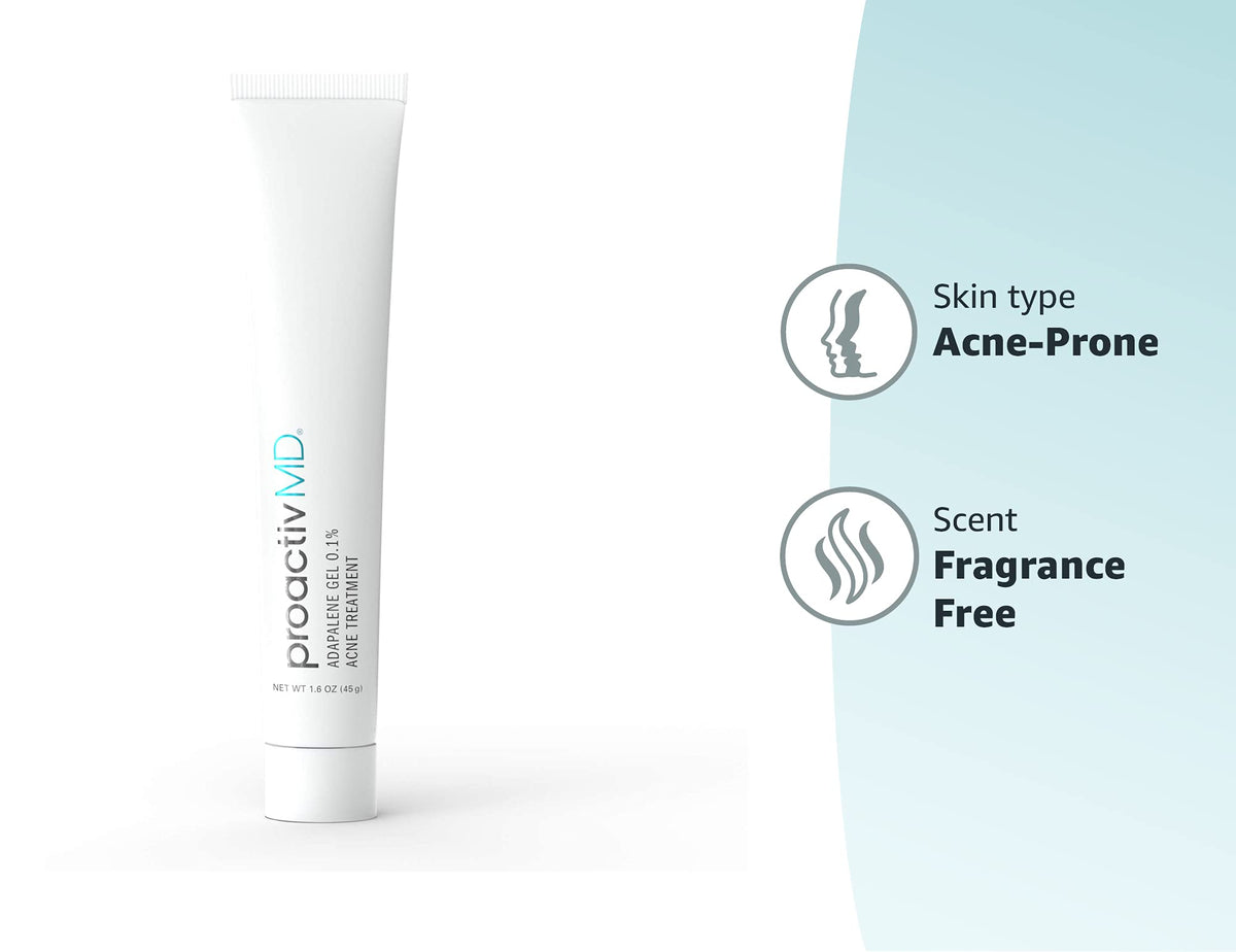 ProactivMD Adapalene Gel 1.6 Ounce back of tube